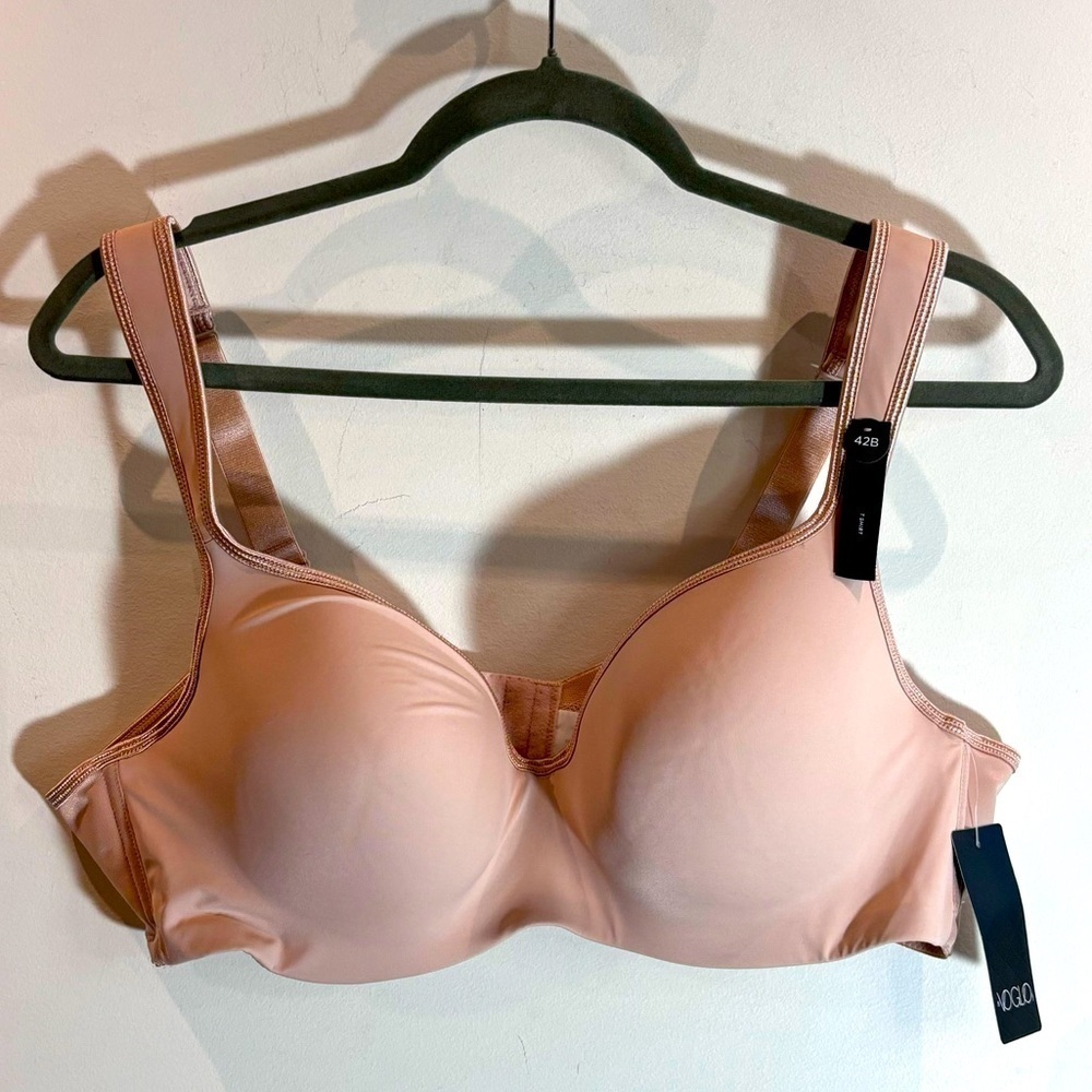 VOGLO Sz 42B Underwire Padded Comfort Strap T-Shirt Adjustable Bra NEW
